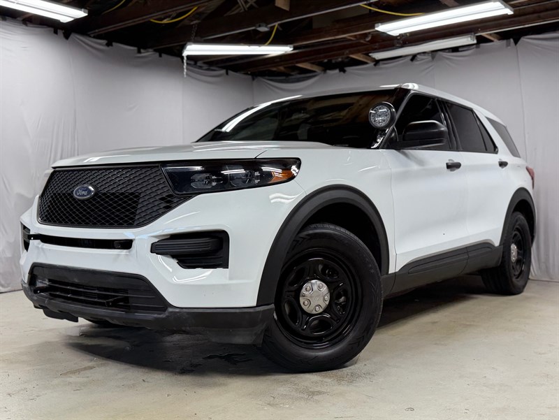 White 2021 Ford Explorer Hybrid SUV / Crossover All-Wheel Drive Automatic