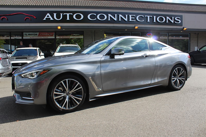 Gray (Graphite Shadow) 2021 INFINITI Q60 Coupe All-Wheel Drive 7-Speed Automatic