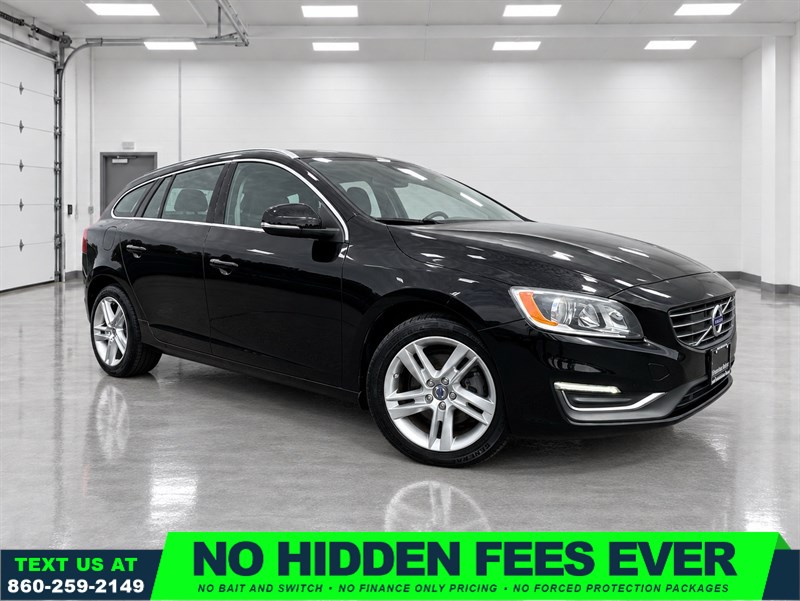 Black 2015 Volvo V60 Wagon Front-Wheel Drive 8-Speed Automatic