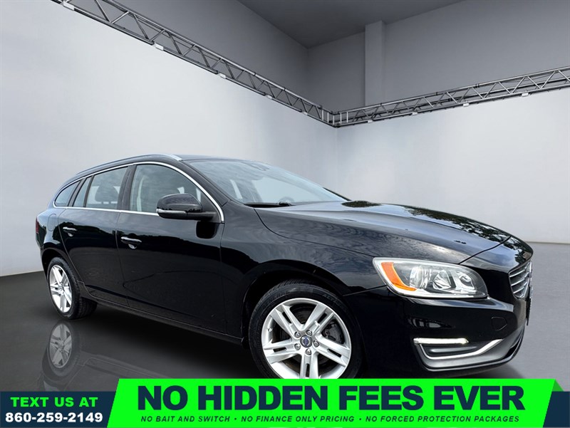 Black 2015 Volvo V60 Wagon Front-Wheel Drive 8-Speed Automatic