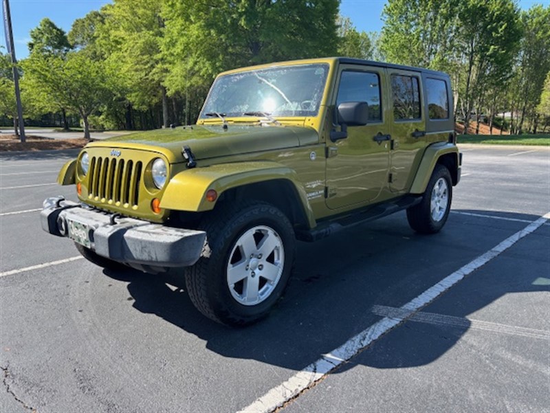 Green 2007 Jeep Wrangler Unlimited Sahara 4WD SUV / Crossover Four-Wheel Drive Automatic