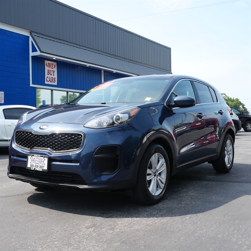 Pacific Blue 2018 Kia Sportage SUV / Crossover Front-Wheel Drive 6-Speed Automatic