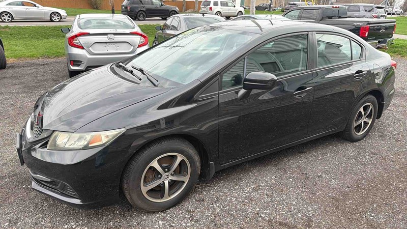 Crystal Black Pearl 2015 Honda Civic SE Sedan Front-Wheel Drive Continuously Variable Transmission