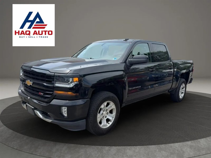 Black 2018 Chevrolet Silverado 1500 LT Z71 Crew Cab 4WD Pickup Truck Four-Wheel Drive 6-Speed Automatic Overdrive