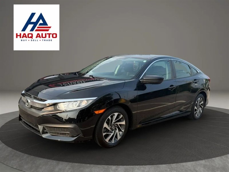 Black 2016 Honda Civic Sedan Front-Wheel Drive Continuously Variable Transmission