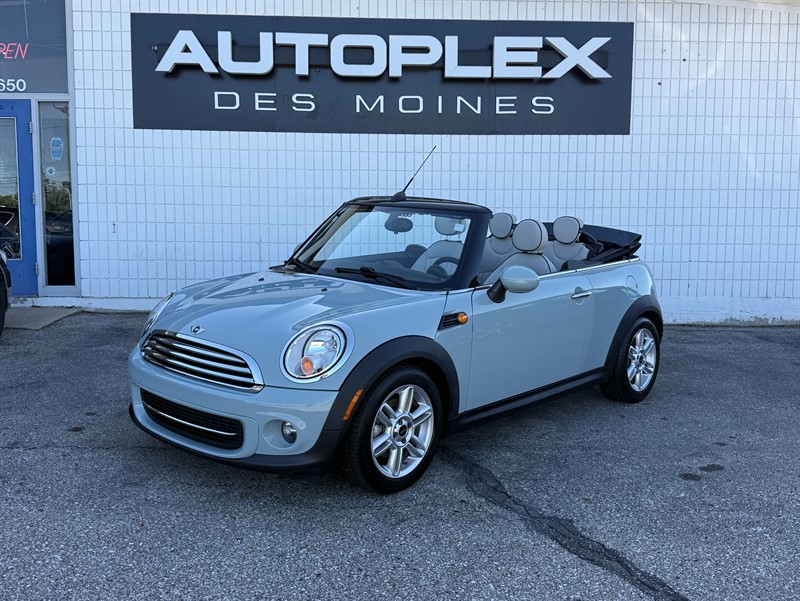 Ice Blue 2012 MINI Cooper Base Convertible Convertible Front-Wheel Drive 6-Speed Automatic